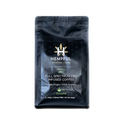 HF_CBDED_CoffeeBrazil_1.1 Hempful | CBD Coffee - Arabica Brazilian Cerrado Beans | THC-Free | 210mg | 210g