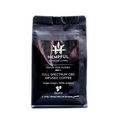Hempful | CBD Coffee - Arabica Papua New Guinean Beans | THC-Free | 210mg | 210g