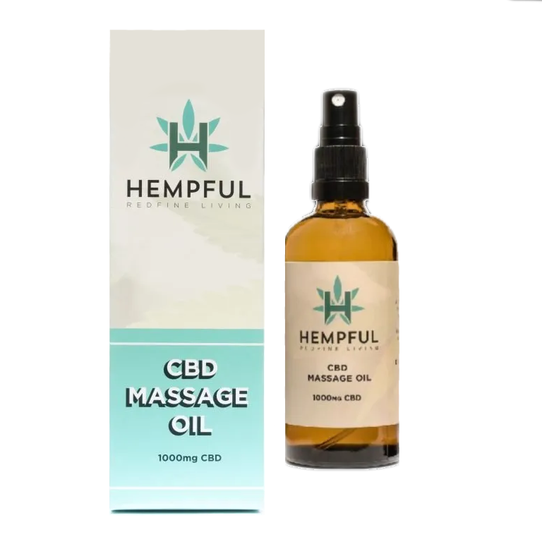 HF_CBDED_MassageOil_4 Hempful | CBD Massage Oil | THC-Free | 1000mg | 100ml