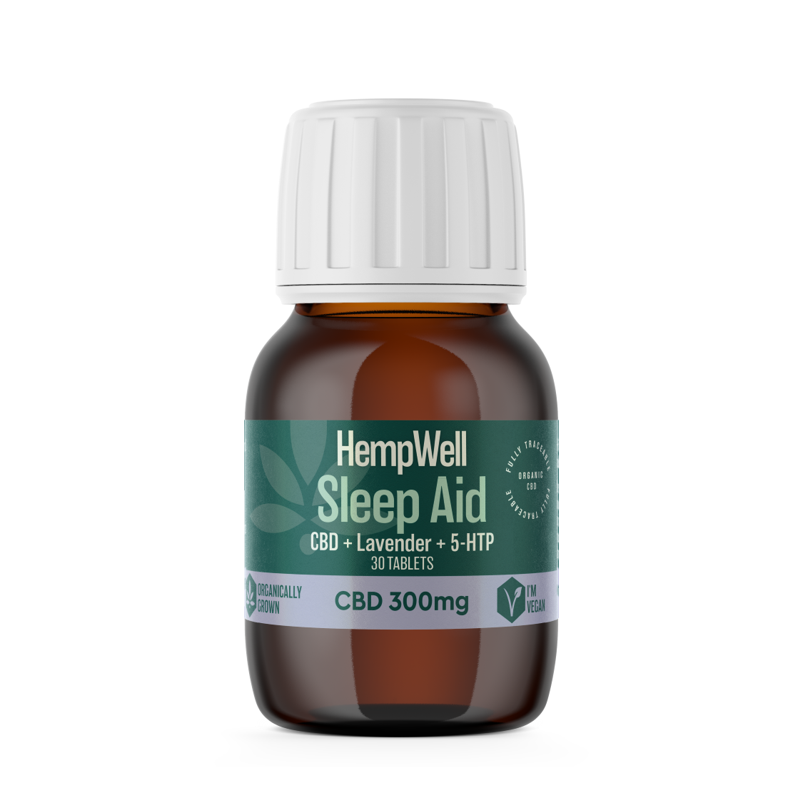 HW_CBDFS_Tablets_300mg_Sleep-1.png HempWell | CBD Tablets - Sleep Aid ( Lavender + 5-HTP) | THC-Free | 300mg | 30 Tablets