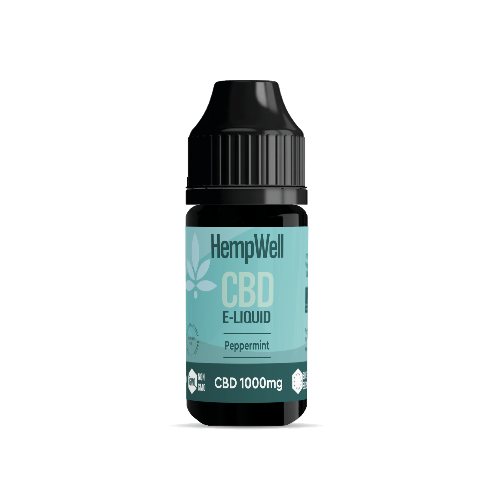 HW_CBDVE_VapeELiquid_1000mg_Peppermint-1.png HempWell | CBD Vape E-Liquid / Juice / Oil | THC + Nicotine Free | 1000mg | 30ml (Peppermint Flavour)