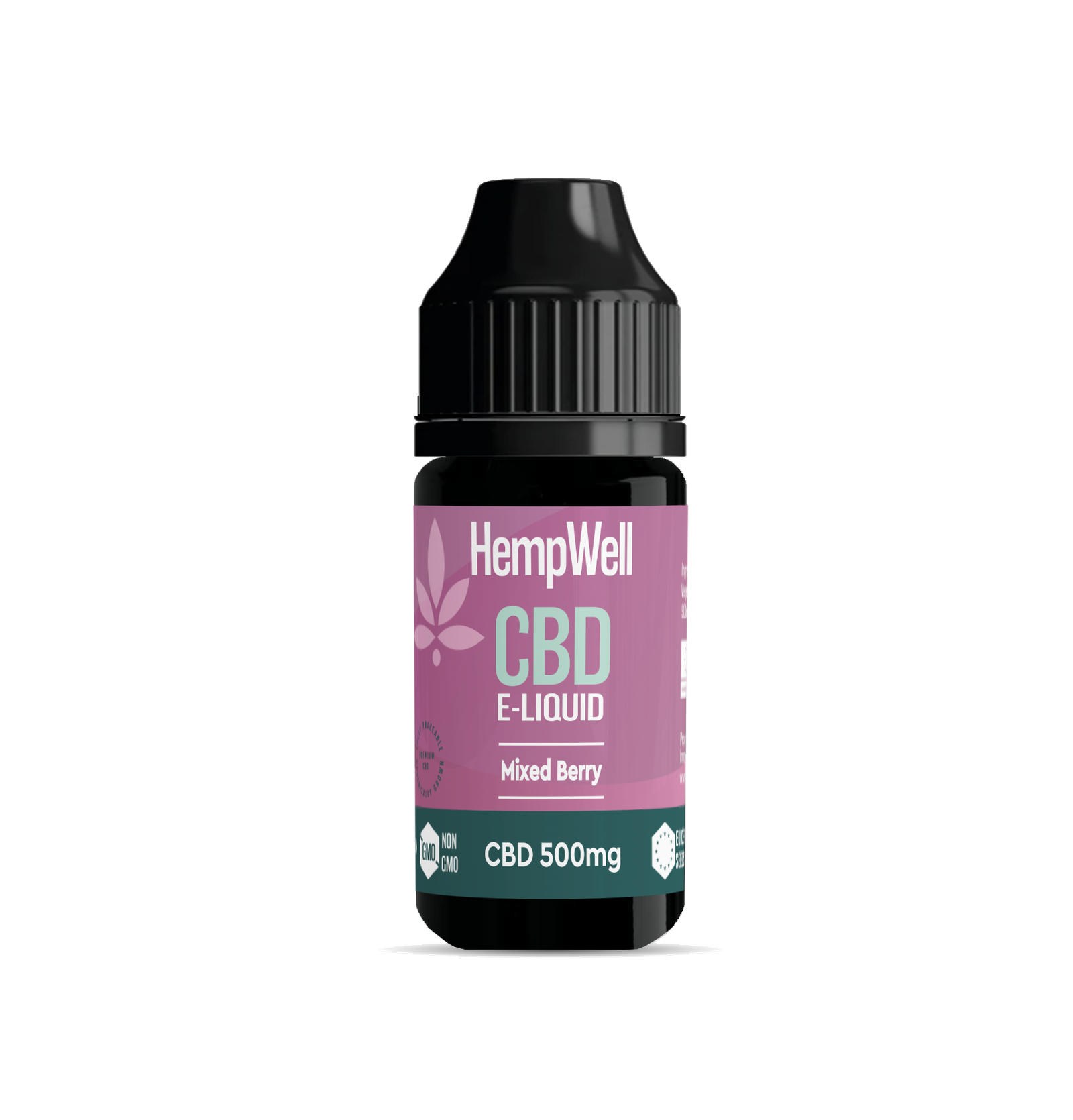 HW_CBDVE_VapeELiquid_500mg_MixedBerry-2.png HempWell | CBD Vape E-Liquid / Juice / Oil | THC + Nicotine Free | 500mg | 30ml (Mixed Berry Flavour)