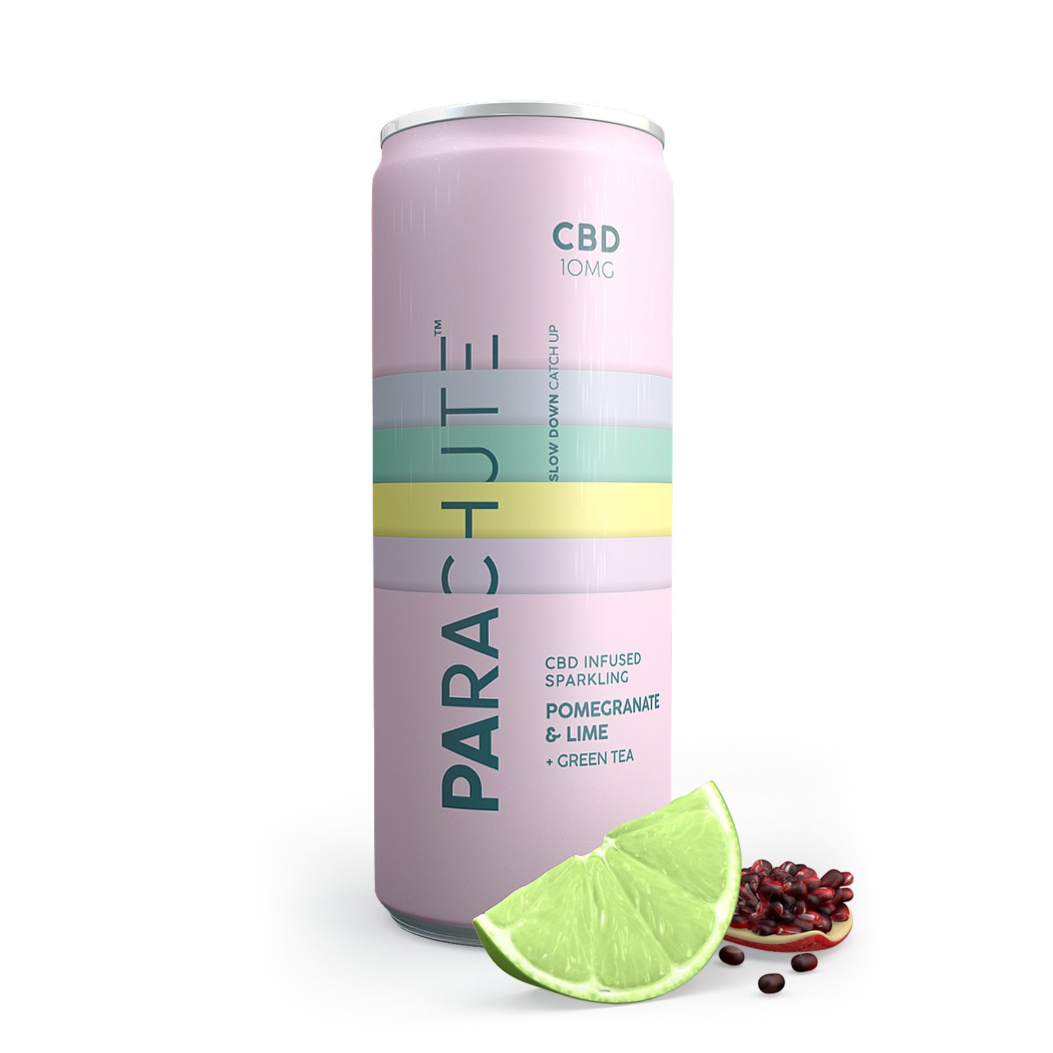 Parachute | CBD Sparkling Fruit Drink | THC-Free | 10mg | 250ml (Pomegranate & Lime Flavour)